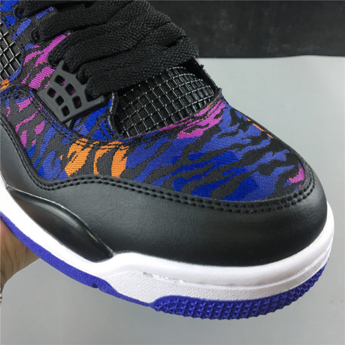 air jordan 4 gs tiger camo rush violet bq9043-005