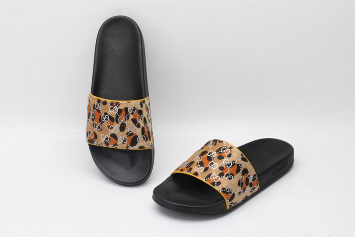gucc slippers leopard print