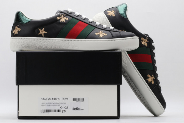 gucc ace embroidered low-top sneaker 386750 a38f0 1079