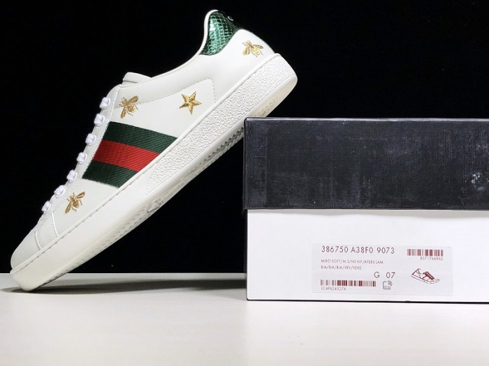 gucc ace embroidered low-top sneaker