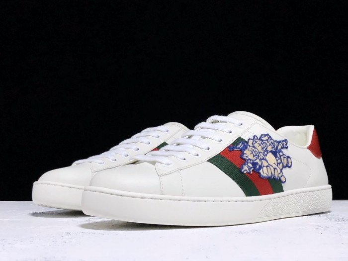 gucc ace embroidered low-top sneaker