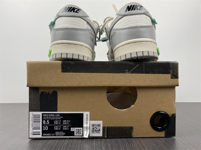 nike dunk low ofw of42 - dm1602-117