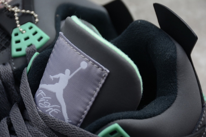 air jordan 4 retro green glow 308497-033