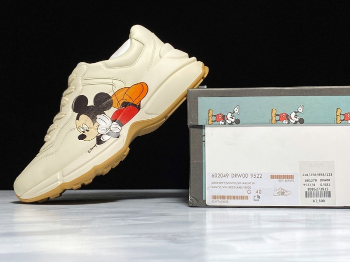 disney & gucc trainer sneaker 602049 drw00 9522