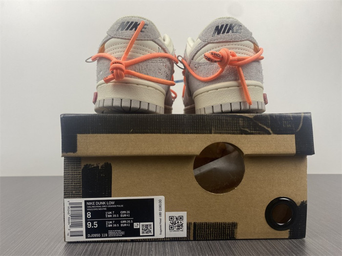 nike dunk low ofw of19 - dj0950-119