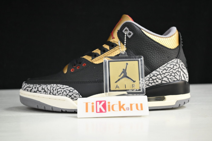 air jordan 3 black gold wmns ck9246-067