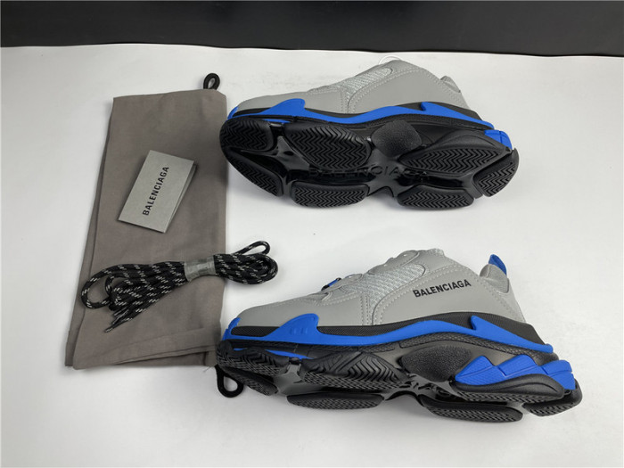 blcg sneaker triple.s.gomma grey blue 536737 w06n1 9018