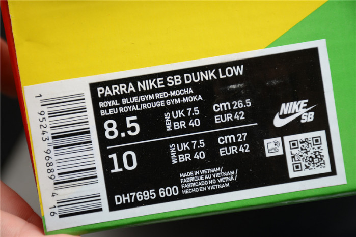 nike sb dunk low pro parra abstract art (2021) - dh7695-600