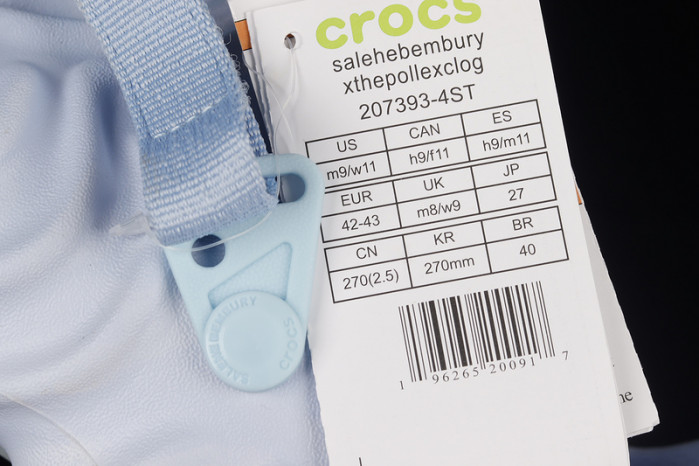 Salehe Bembury x Cr0c5 Polle x Clog "Blue" 207393-4ST