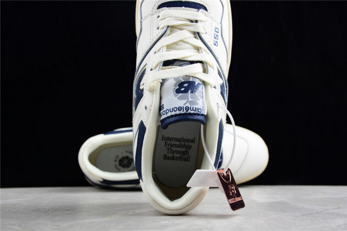 new balance 550 aime leon dore white navy bb550alf