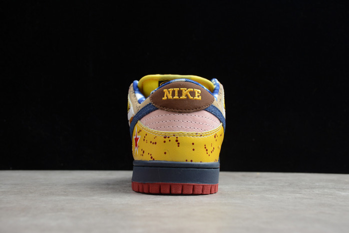nike duck low pro white red yellow 318403-175