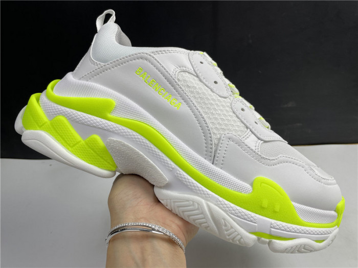 blcg sneaker triple.s.gomma silver white 536737 w0901 9088