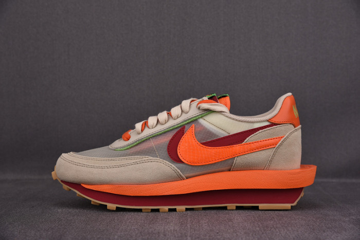 nike ldwaffle clot sacai net orange blaze - dh1347-100