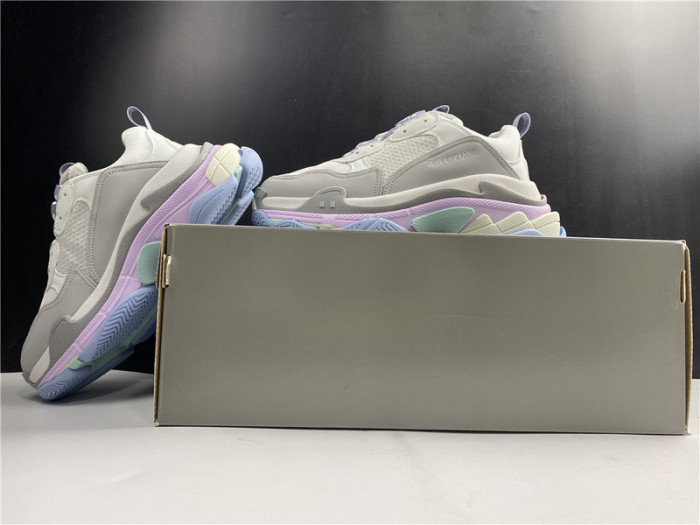 blcg sneaker triple.s.gomma gray purple and pink 536737 w2fw1 1977