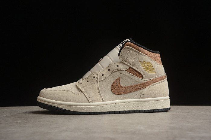 air jordan 1 mid se ''brown elephant'' dz4129-102