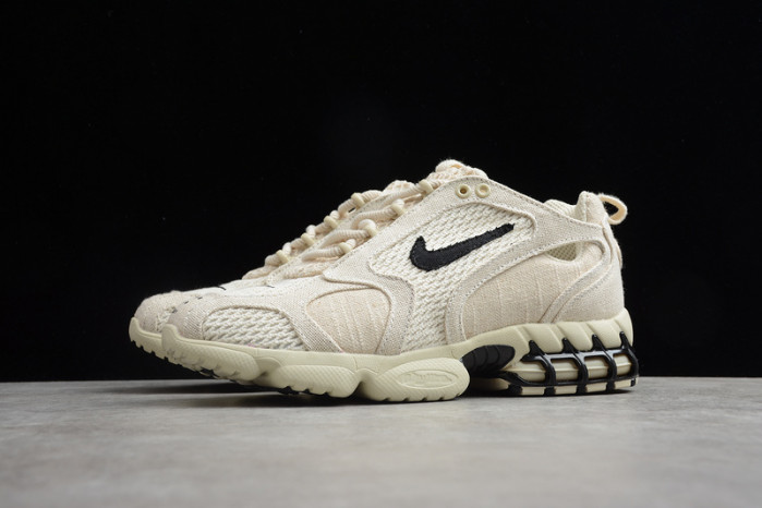 nike air zoom spiridon cage 2 stussy fossil cq5486-200