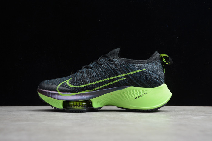 nike air zoom alphafly next% black electric green (w) cz1514-400