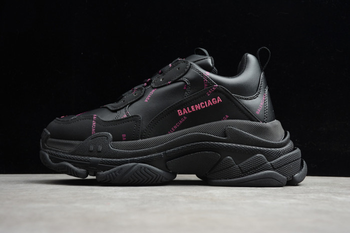 blcg sneaker triple.s.gomma black pink 524039-w2fa1-7635