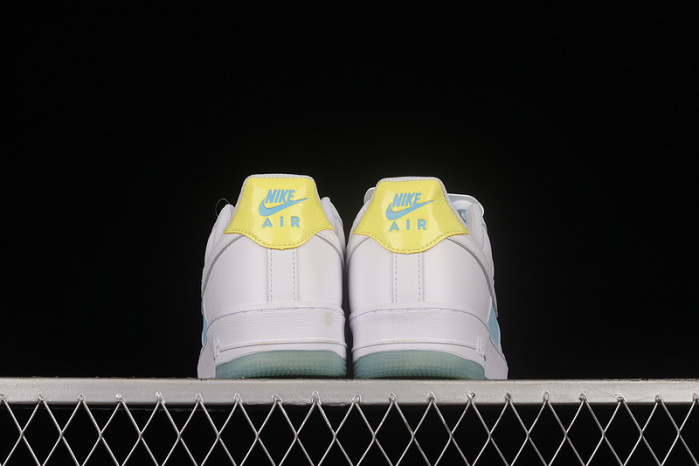 2021 nike air force 1 07 low white light blue aa7687-400