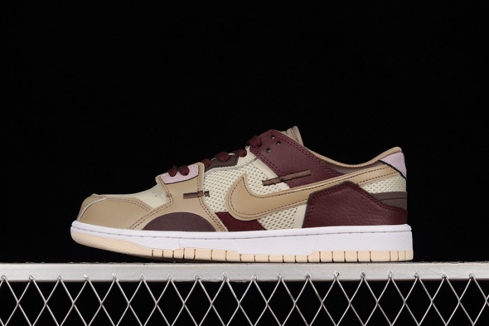 nike dunk low scrap latte - dh7450-100