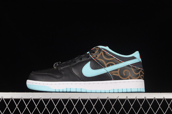 nike dunk low se barber shop black dh7614-001