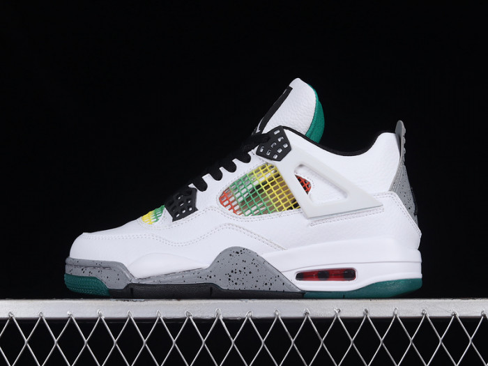 wmns air jordan 4 retro ''rasta'' aq9129-100