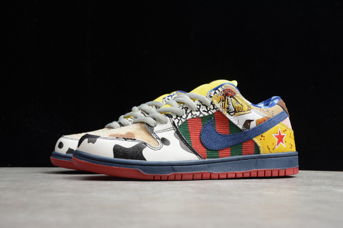 nike duck low pro white red yellow 318403-175