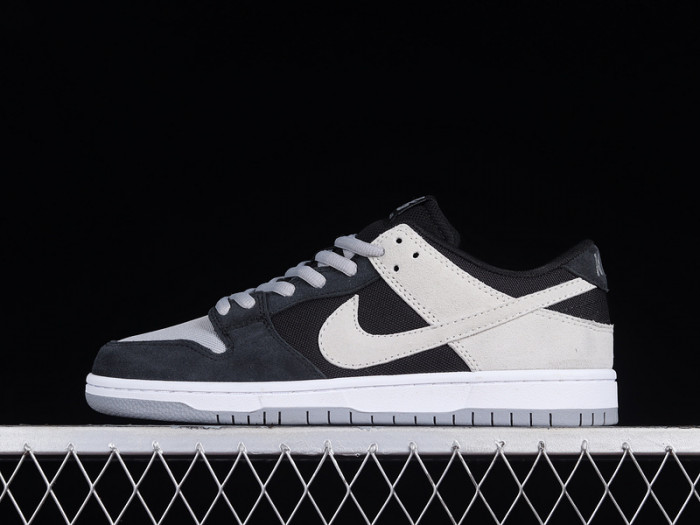 nike dunk low sb zoom pro black/wolf grey-white-white 854866-001