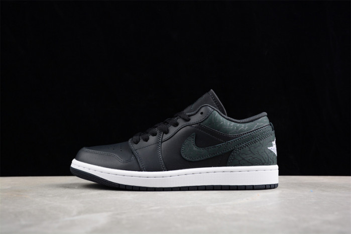 air jordan 1 low "black elephant" fb9907-001
