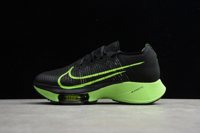 nike air zoom alphafly next% black electric green ci9925-400