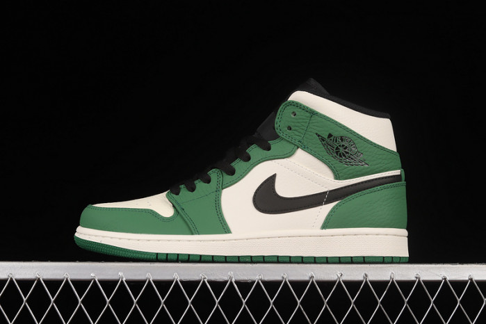 air jordan 1 mid pine green - 852542-301