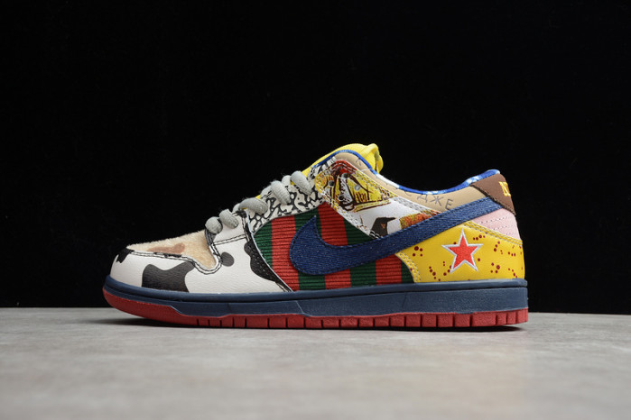 nike duck low pro white red yellow 318403-175