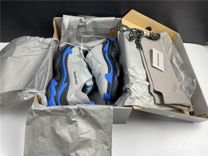 blcg sneaker triple.s.gomma grey blue 536737 w06n1 9018