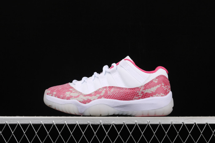 jordan 11 retro low pink snakeskin ah7860-106