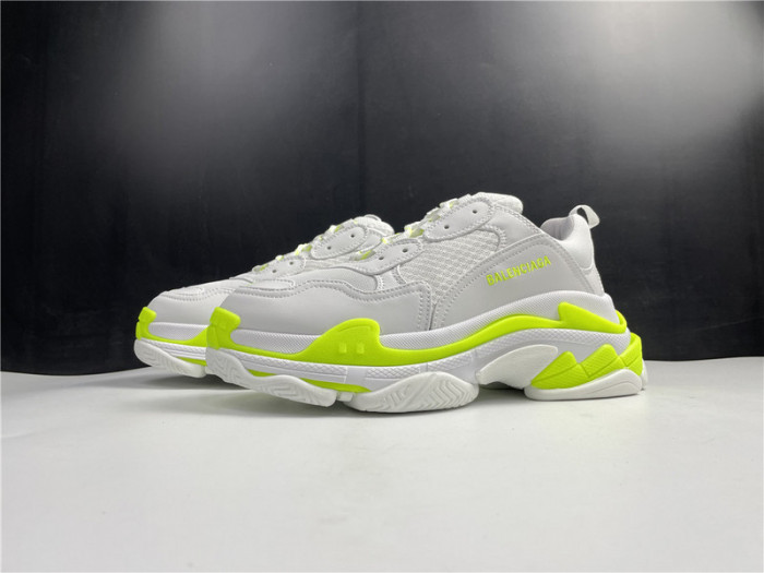 blcg sneaker triple.s.gomma silver white 536737 w0901 9088