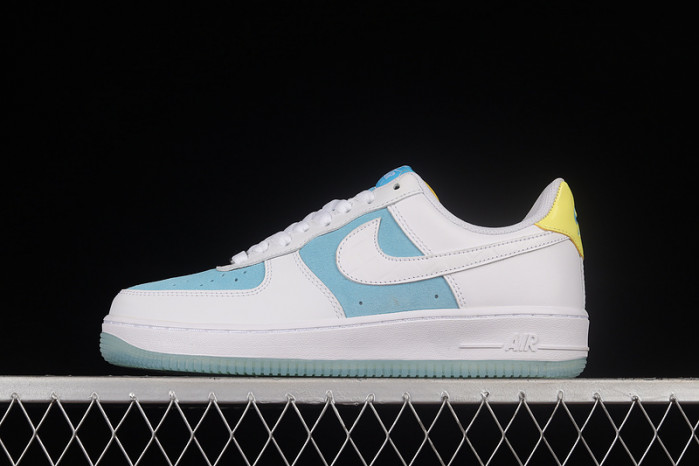 2021 nike air force 1 07 low white light blue aa7687-400