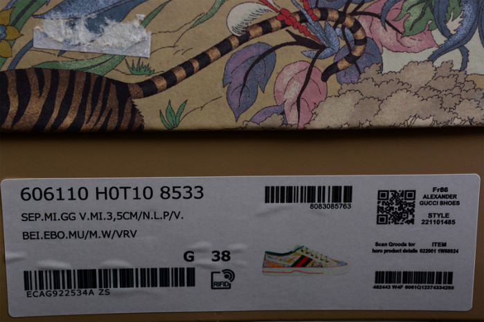 gucc low-top x tennis 1977 low-top sneaker 687624-utc10-5260