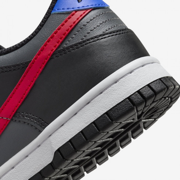 nike dunk low gs black university red fv0373-001