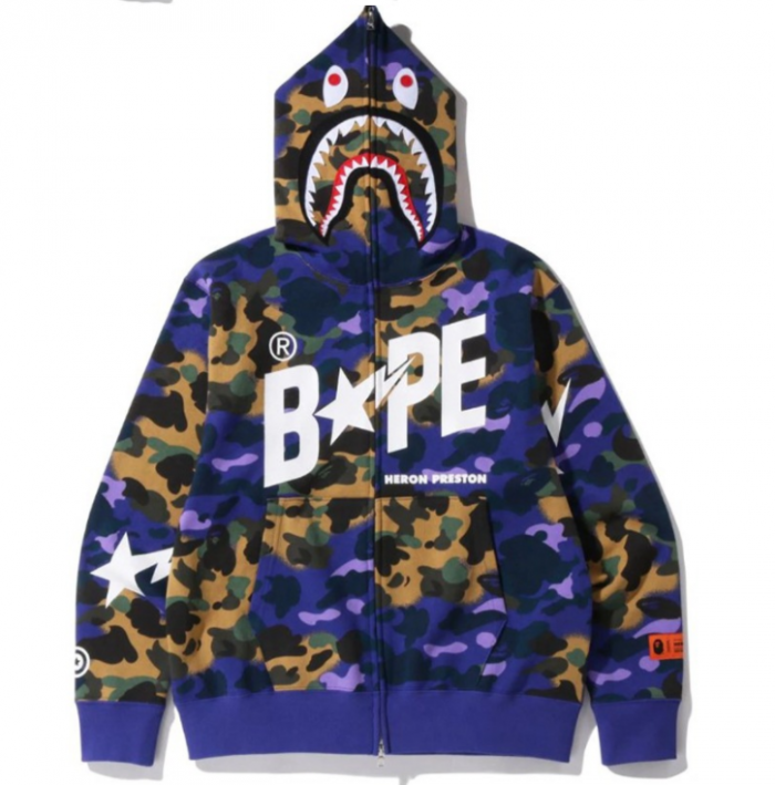 bape abc shark full zip hoodie ba586211
