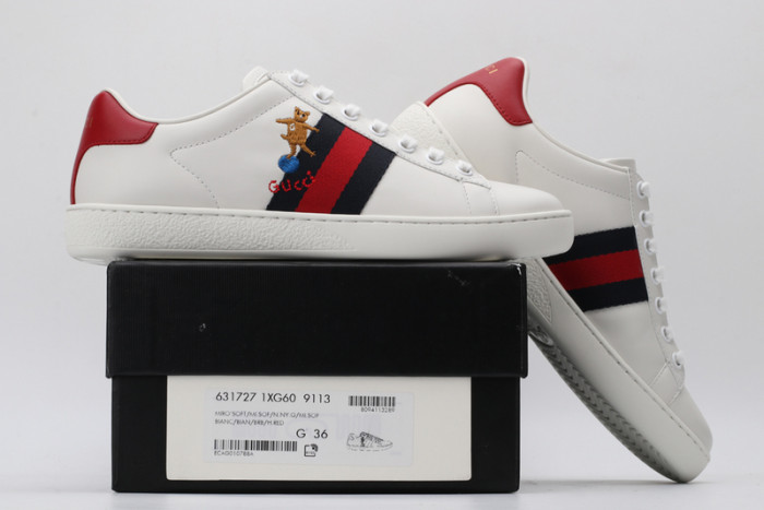 gucc ace embroidered low-top sneaker