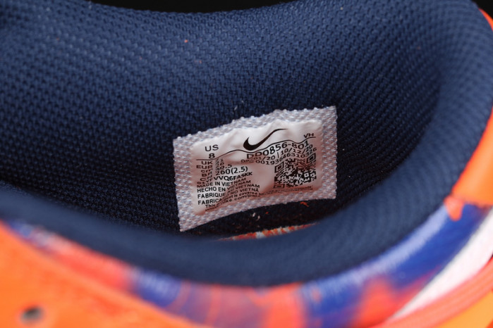 ofw x nike sb dunk low orange perple white ct0856-801