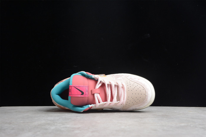 nike dunk social status mid light soft pink dj1173-600