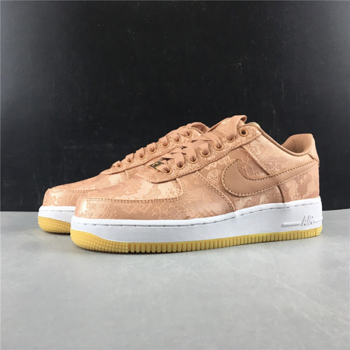 air force 1 low clot rose gold silk cj5290-600