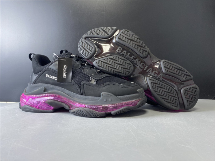 blcg sneaker triple.s.gomma black plum red 541624 w09o1 0829