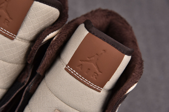air jordan 1 mid cream dark chocolate do6699-200
