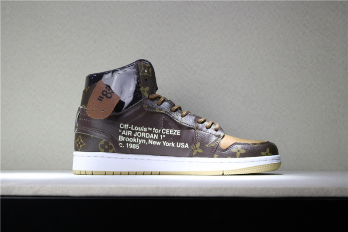 l**is V*t*n x ow x air jordan 1 customs mens aq0818-202
