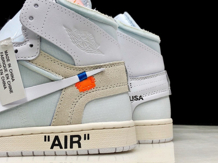 air jordan 1 retro high ofw white aq0818-100