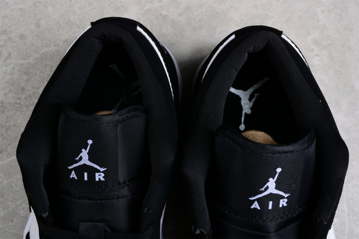 jordan 1 retro low black gym white - 552780-018