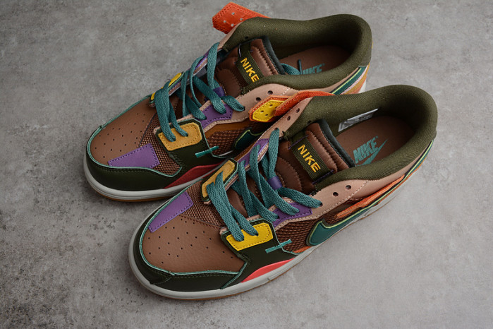 nike dunk low scrap archeo brown - db0500-200