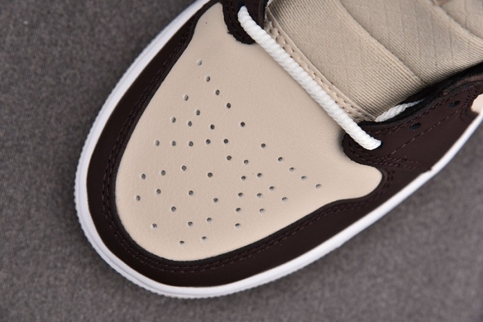 air jordan 1 mid cream dark chocolate do6699-200